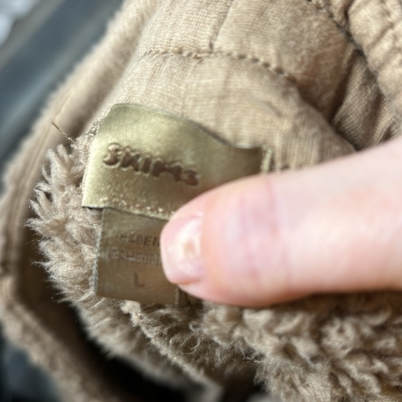 Skims Taupe Teddy Jogger Lounge Pants Large Good Condition - Picture 7 of 7